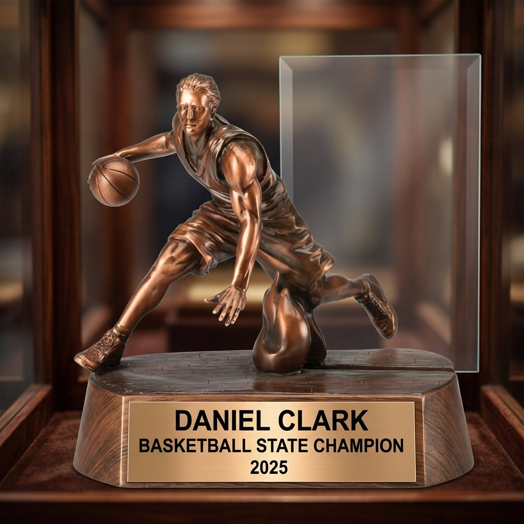 Basketball Award Trophy | Personalized | Custom Engraved | Championship | Basketball Gift | Team Trophy | Player Award - View 1