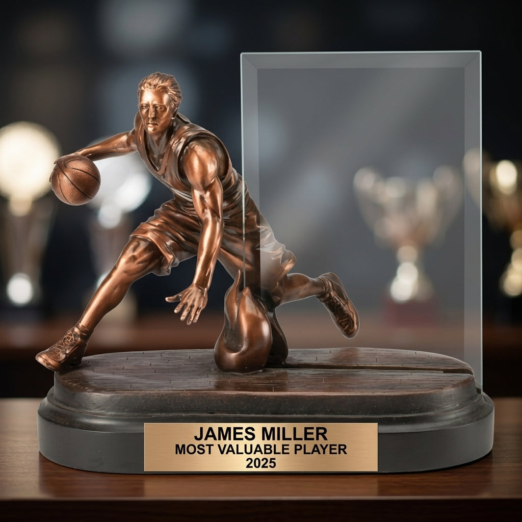 Basketball Award Trophy | Personalized | Custom Engraved | Championship | Basketball Gift | Team Trophy | Player Award - View 4