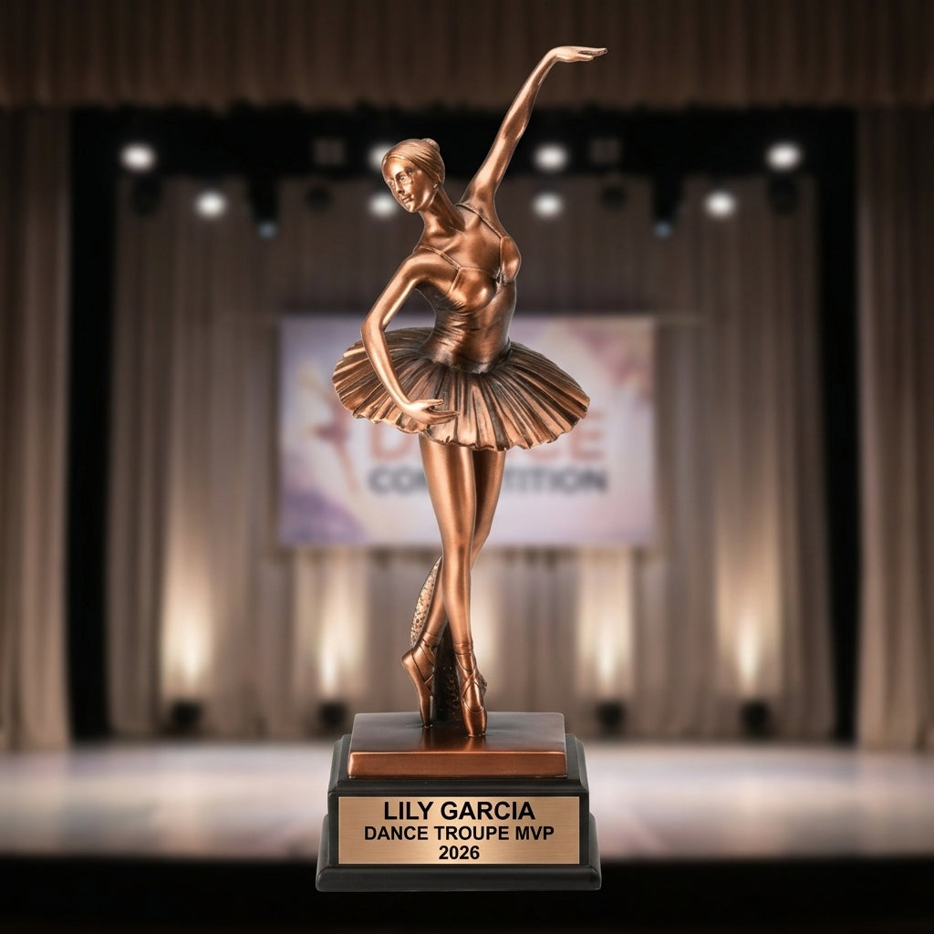 Dance Trophy Award | Personalized | Custom Engraved | Dance Recital Gift | Dance Competition Trophy | Personalized Dance Award - View 3