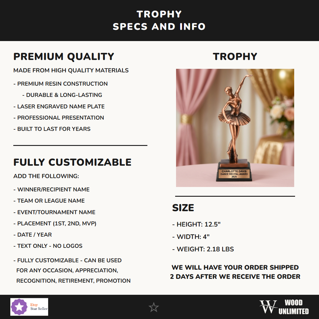 Dance Victory Resin Trophy