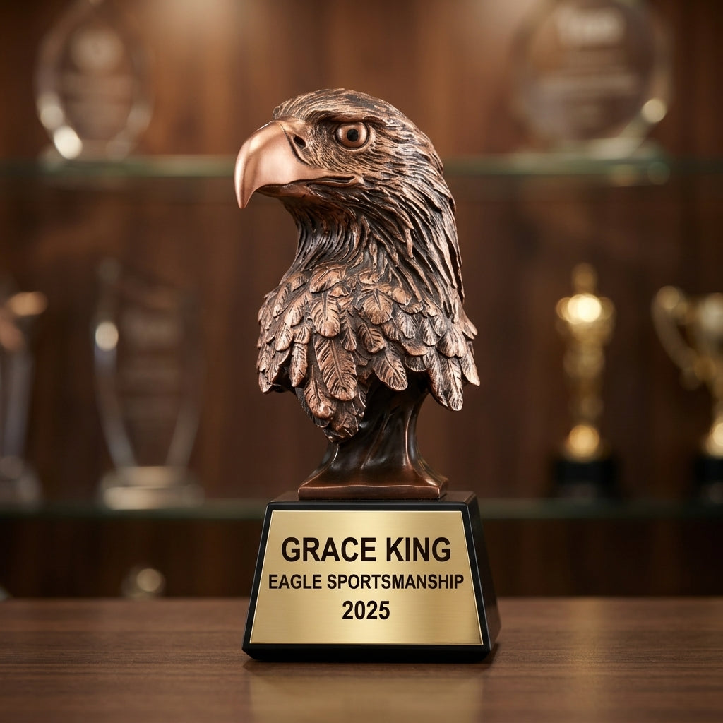 Personalized | Eagle Award | Custom Engraved | Eagle Trophy | Award Recognition | Patriotic Gift | Military Veteran | Corporate Employee - View 4