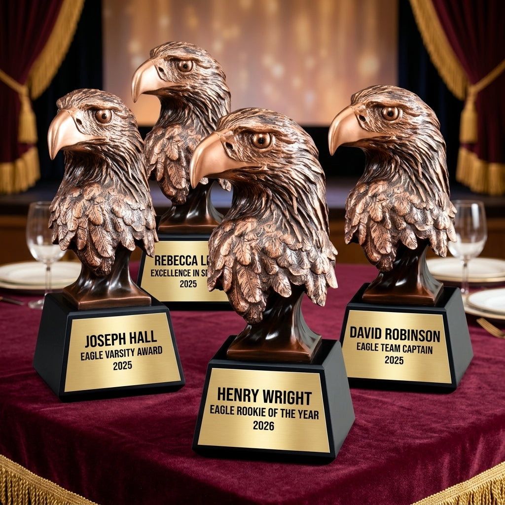 Personalized | Eagle Award | Custom Engraved | Eagle Trophy | Patriotic Award | Military Gift | Veteran Recognition | Leadership Award - View 6