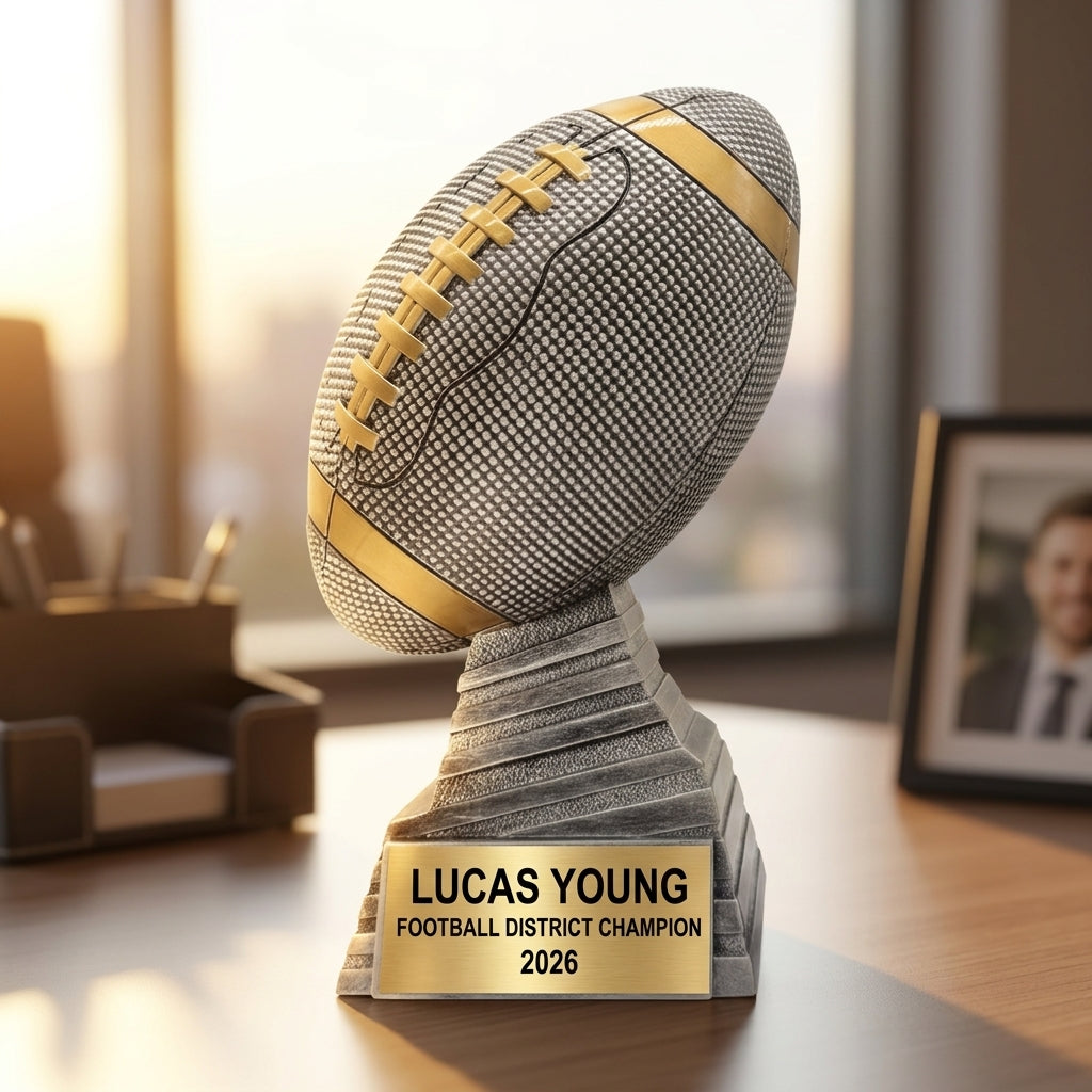 Personalized | Football Award | Custom Engraved | Football Trophy | Personalized Award | Team Captain | MVP Award | Championship - View 5
