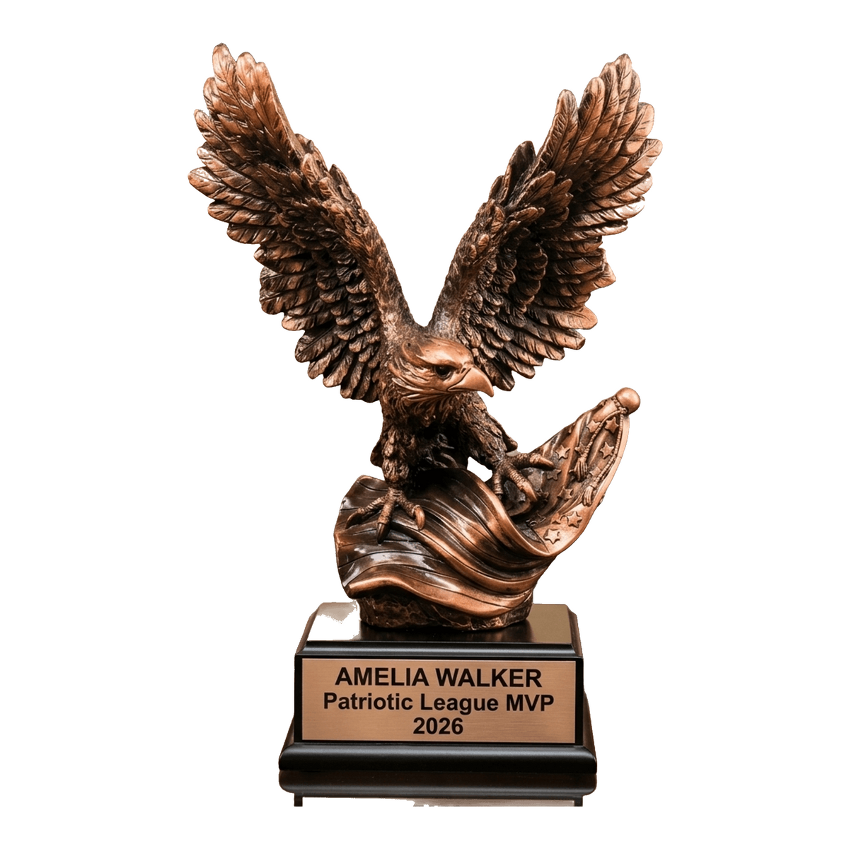 Patriotic Award Trophy | Personalized Eagle | Custom Engraved | American Pride | Gift | Recognition