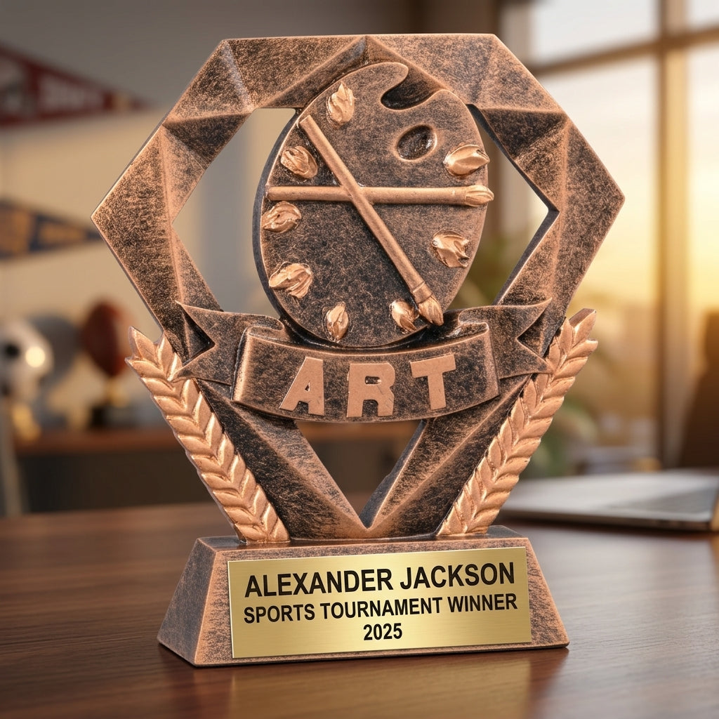 Personalized | Art Award | Custom Engraved | Art Trophy | Artist Award | Art Competition | Student Award | Teacher Gift | Creative Award - View 5