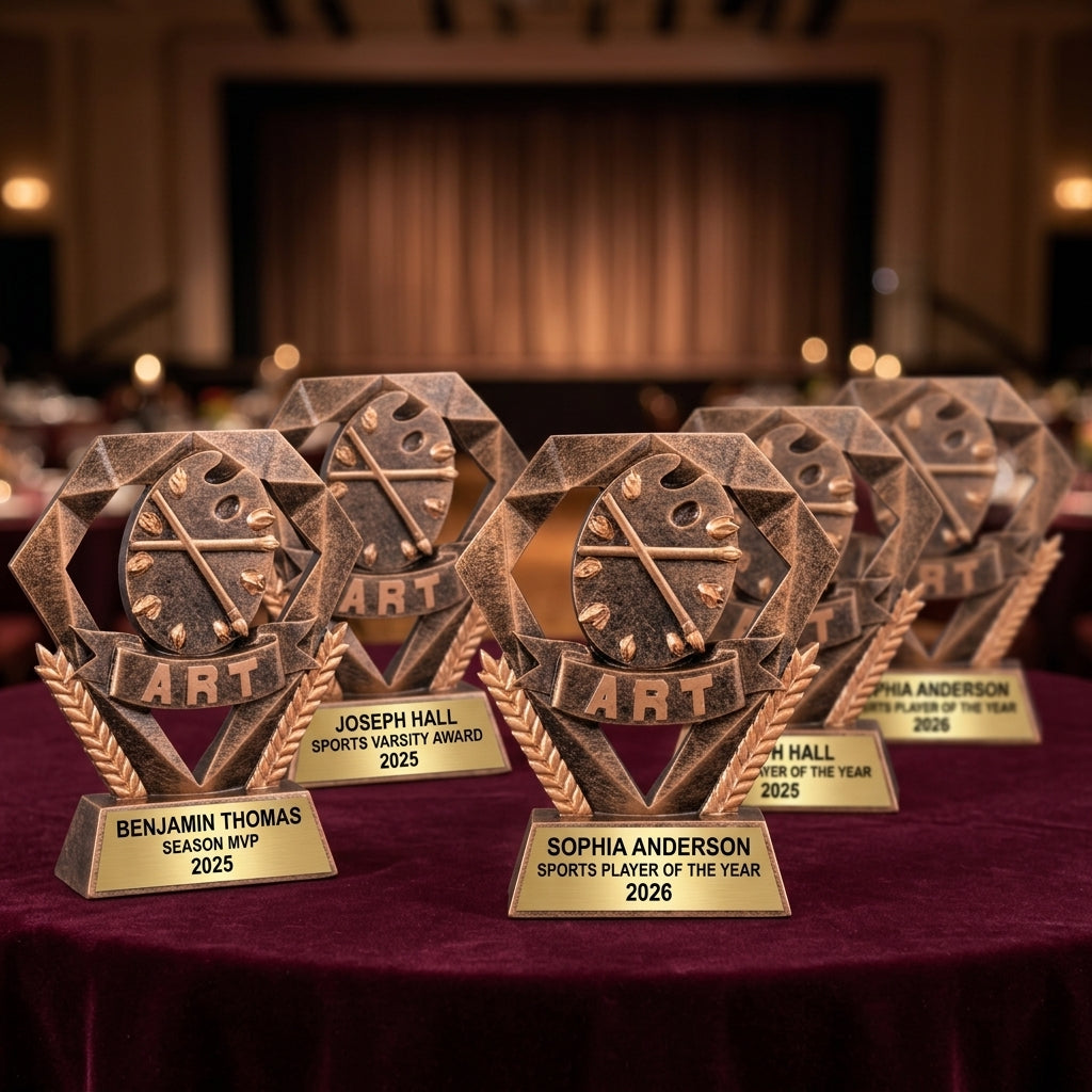 Personalized | Art Award | Custom Engraved | Art Trophy | Artist Award | Art Competition | Student Award | Teacher Gift | Creative Award - View 6