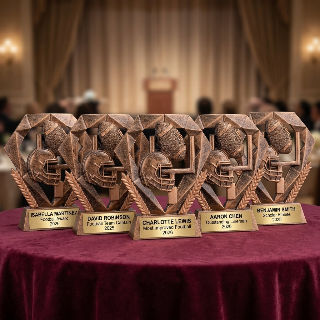 Personalized | Football Award | Custom Engraved | Football Trophy | Custom Award | Personalized Football | Youth Sports | MVP Trophy - View 6