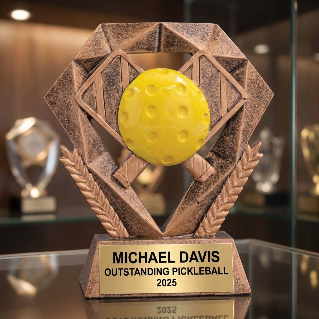 Pickleball Award Trophy | Personalized | Custom Engraved | Pickleball Gift | Team Award | Tournament Trophy | Personalized Pickleball - View 1