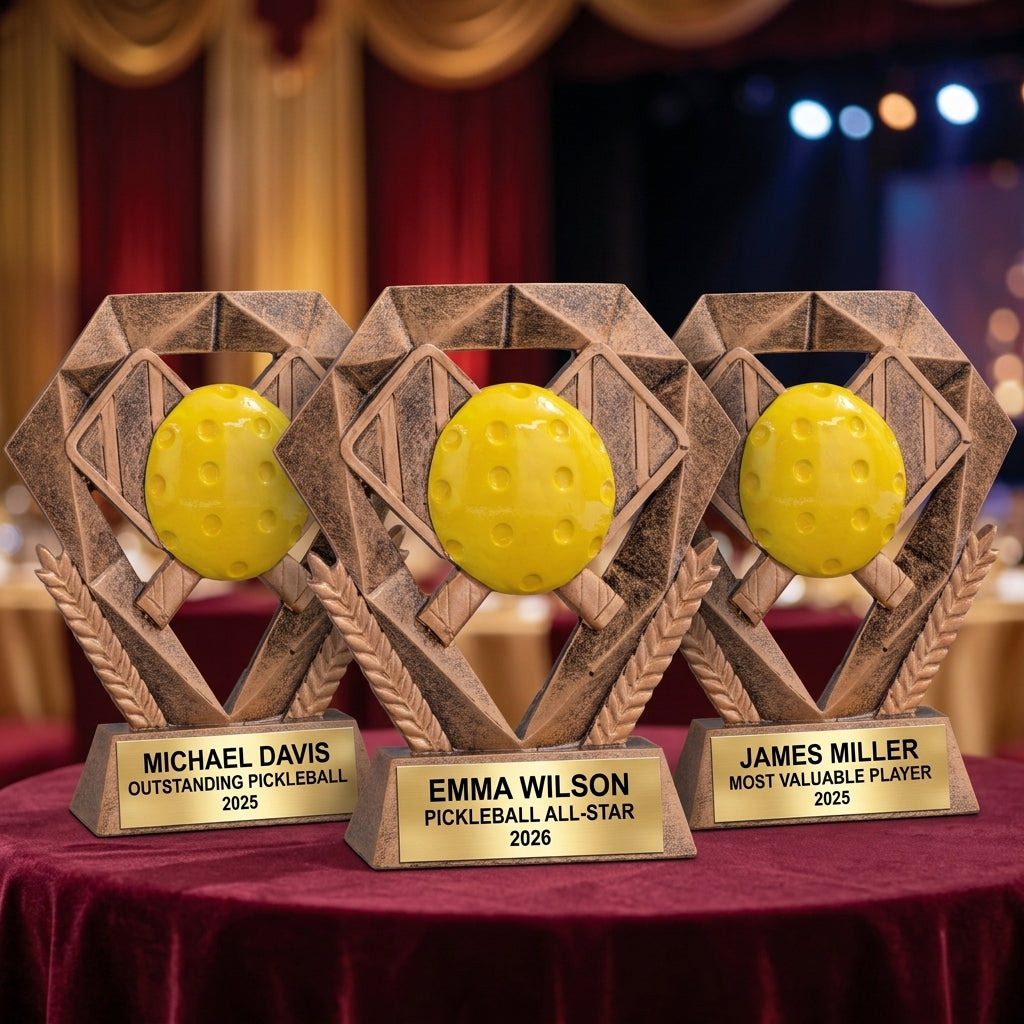 Pickleball Award Trophy | Personalized | Custom Engraved | Pickleball Gift | Team Award | Tournament Trophy | Personalized Pickleball - View 6