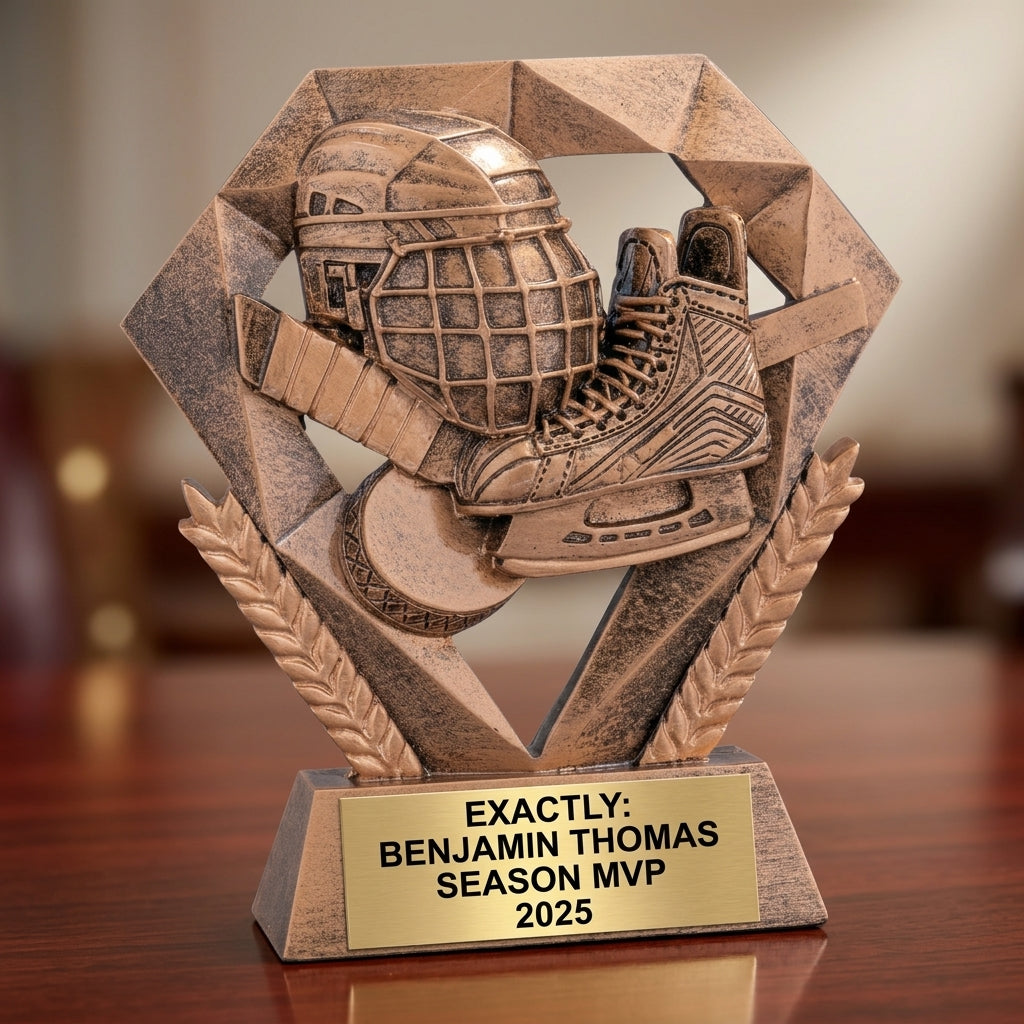 Personalized | Hockey Award | Custom Engraved | Hockey Trophy | Custom Award | Engraved Gift | MVP Trophy | Coach Gift | Team Award - View 2