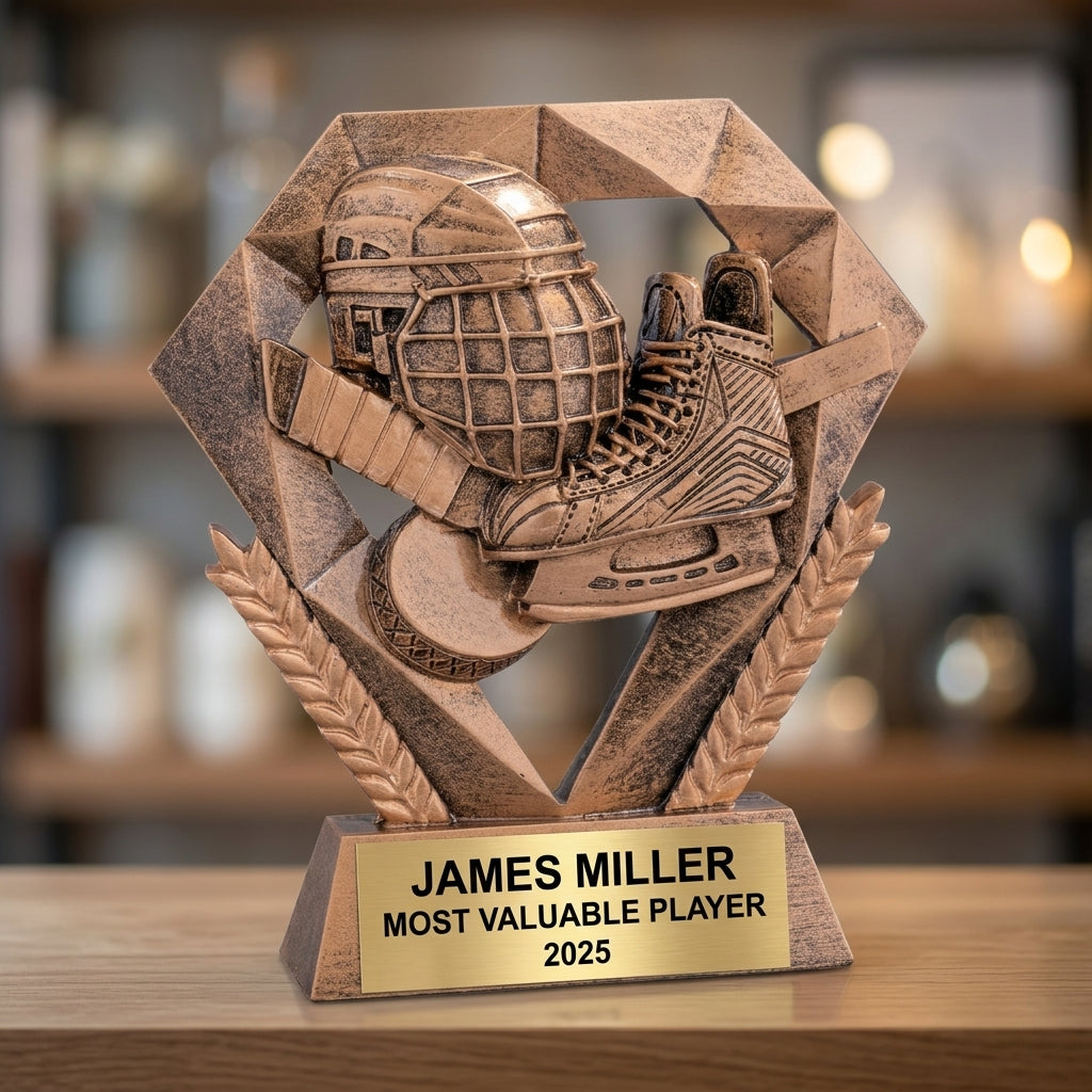 Personalized | Hockey Award | Custom Engraved | Hockey Trophy | Custom Award | Engraved Gift | MVP Trophy | Coach Gift | Team Award - View 4