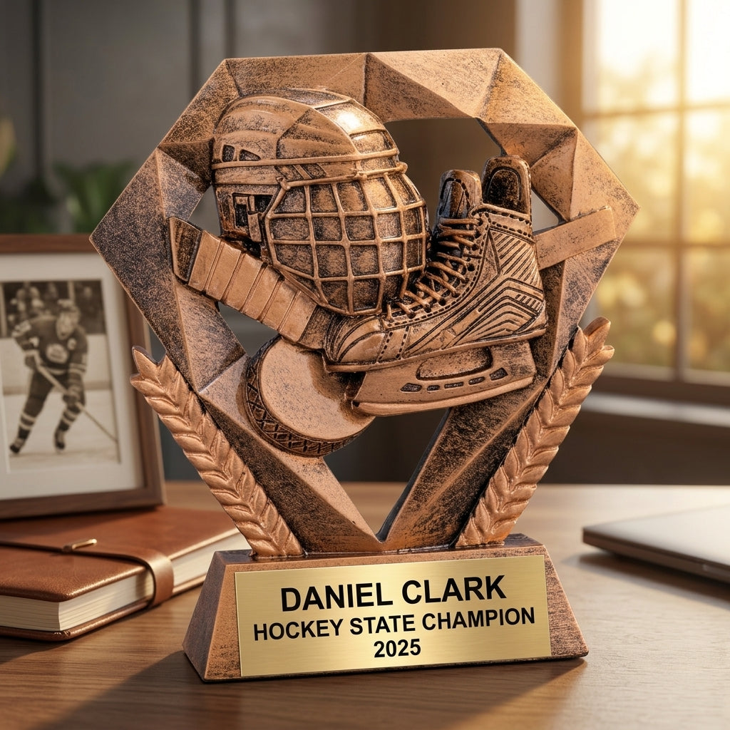 Personalized | Hockey Award | Custom Engraved | Hockey Trophy | Custom Award | Engraved Gift | MVP Trophy | Coach Gift | Team Award - View 5