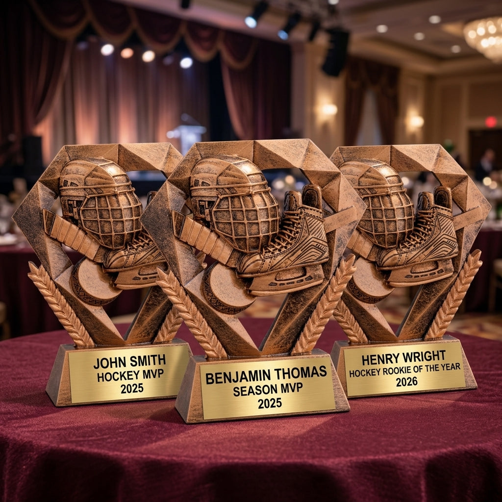 Personalized | Hockey Award | Custom Engraved | Hockey Trophy | Custom Award | Engraved Gift | MVP Trophy | Coach Gift | Team Award - View 6