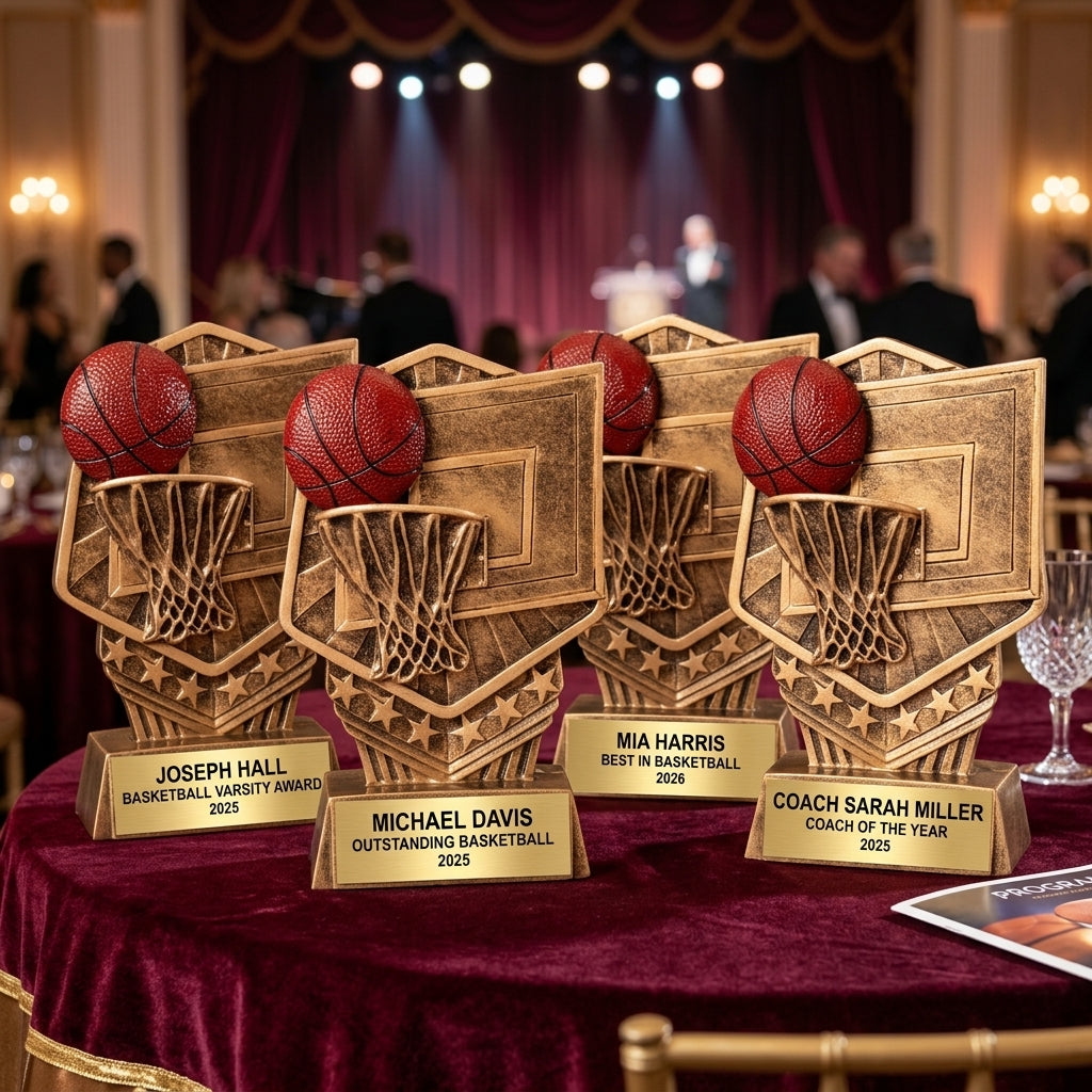 Basketball Award Trophy | Personalized | Custom Engraved | Basketball Gift | Team Trophy | End of Season | Basketball Tournament - View 6