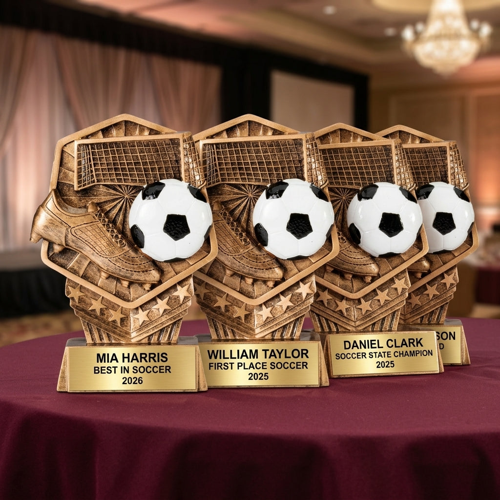 Soccer Award Trophy | Personalized | Custom Engraved | Soccer Gift | MVP Trophy | Team Award | Soccer Coach Gift - View 6