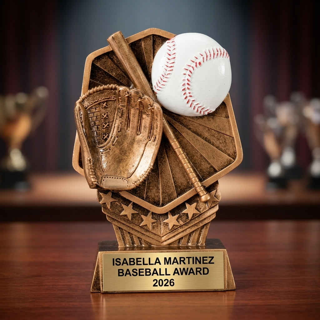Baseball Award Trophy | Personalized | Custom Engraved | Baseball MVP Award | Baseball Gift | Team Trophy | Baseball Coach Gift - View 2