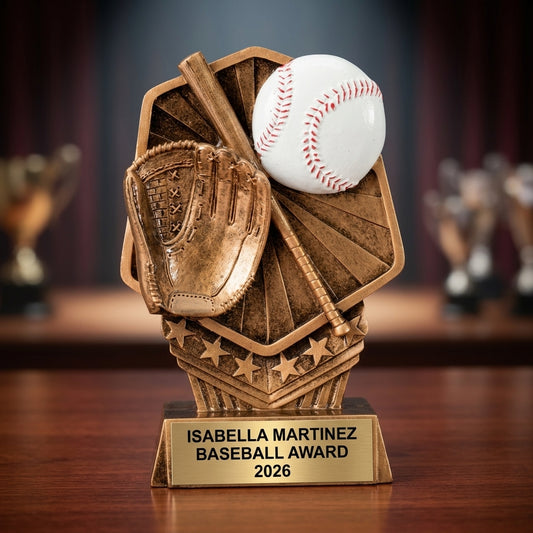 Baseball Award Trophy | Personalized | Custom Engraved | Baseball MVP Award | Baseball Gift | Team Trophy | Baseball Coach Gift - View 2