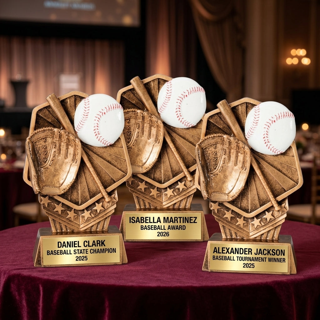 Baseball Award Trophy | Personalized | Custom Engraved | Baseball MVP Award | Baseball Gift | Team Trophy | Baseball Coach Gift - View 6