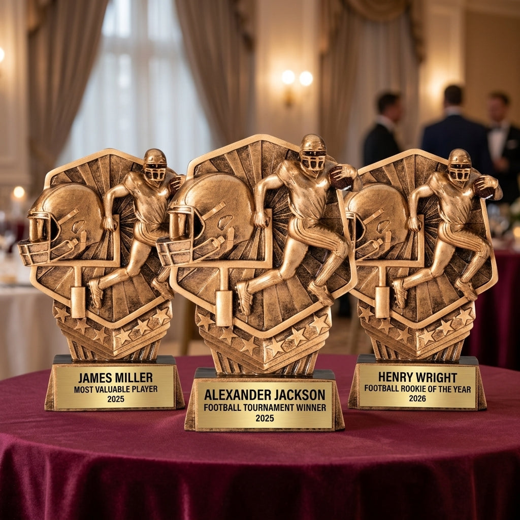 Personalized | Football Award | Custom Engraved | Football Trophy | MVP Award | Youth Football | Team Recognition | Personalized Gift - View 6