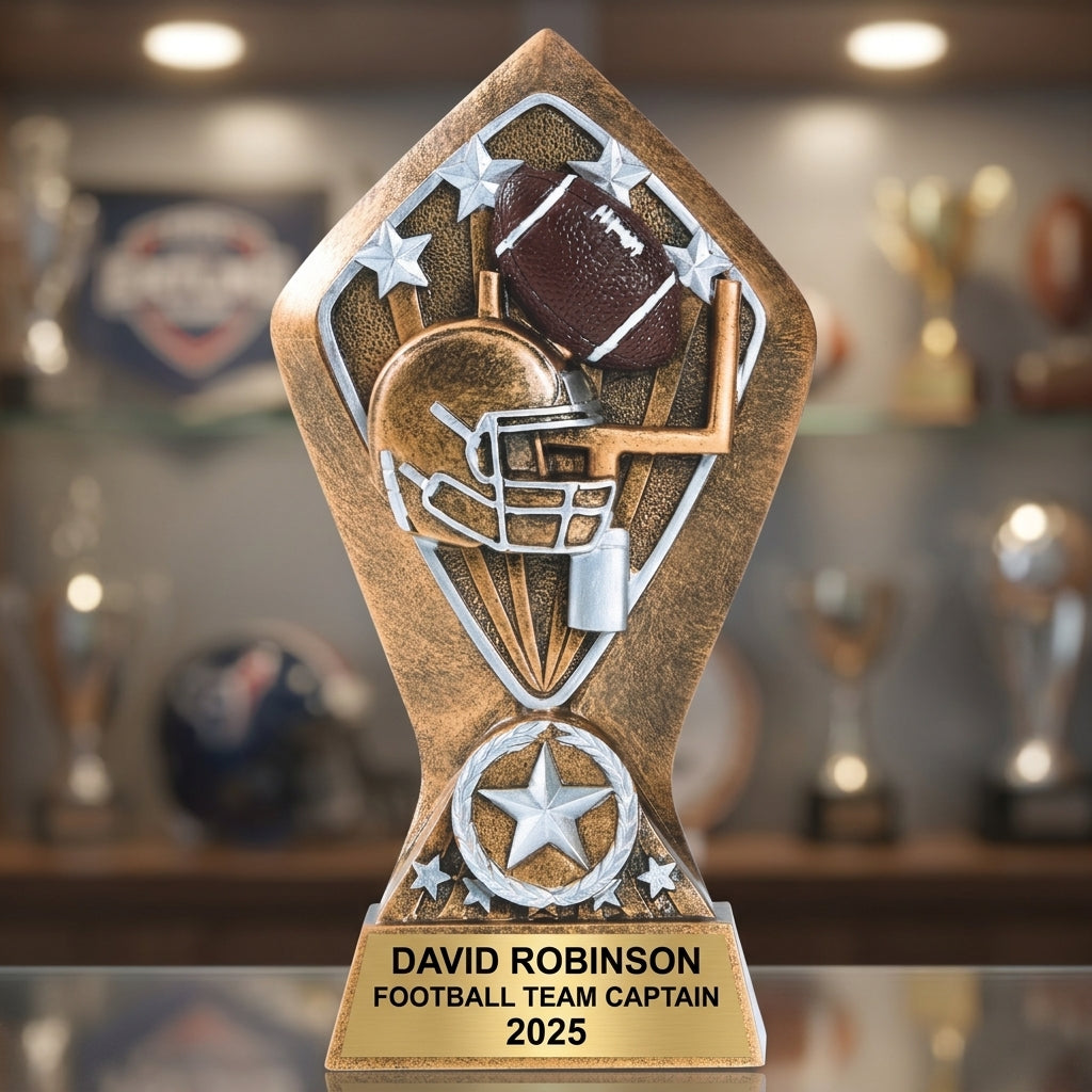 Personalized | Football Award | Custom Engraved | Football Trophy | Personalized Award | Engraved Football | Youth Team | MVP Coach - View 1