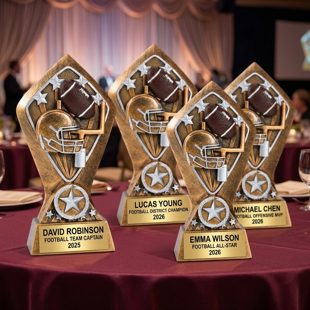 Personalized | Football Award | Custom Engraved | Football Trophy | Personalized Award | Engraved Football | Youth Team | MVP Coach - View 6