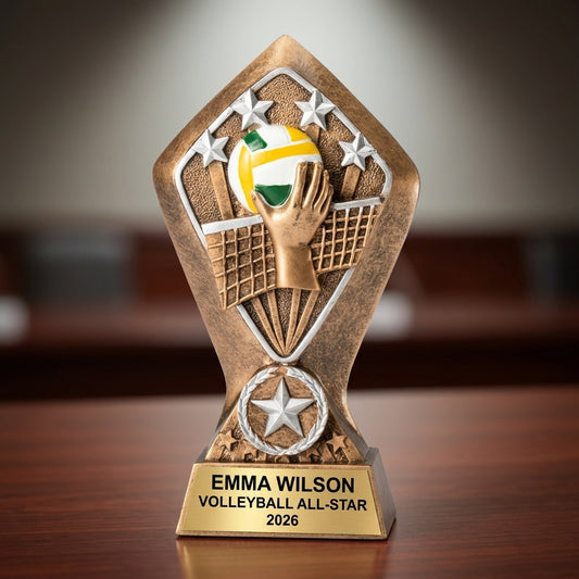 Personalized | Volleyball Award | Custom Engraved | Volleyball Trophy | Player Award | Team Gift | MVP | Most Improved | Youth League - View 2