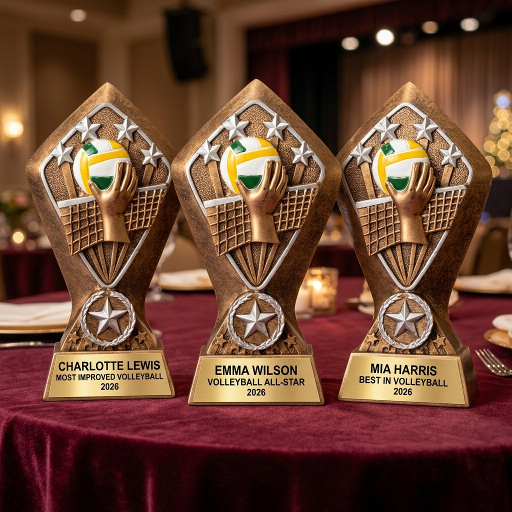 Personalized | Volleyball Award | Custom Engraved | Volleyball Trophy | Player Award | Team Gift | MVP | Most Improved | Youth League - View 6