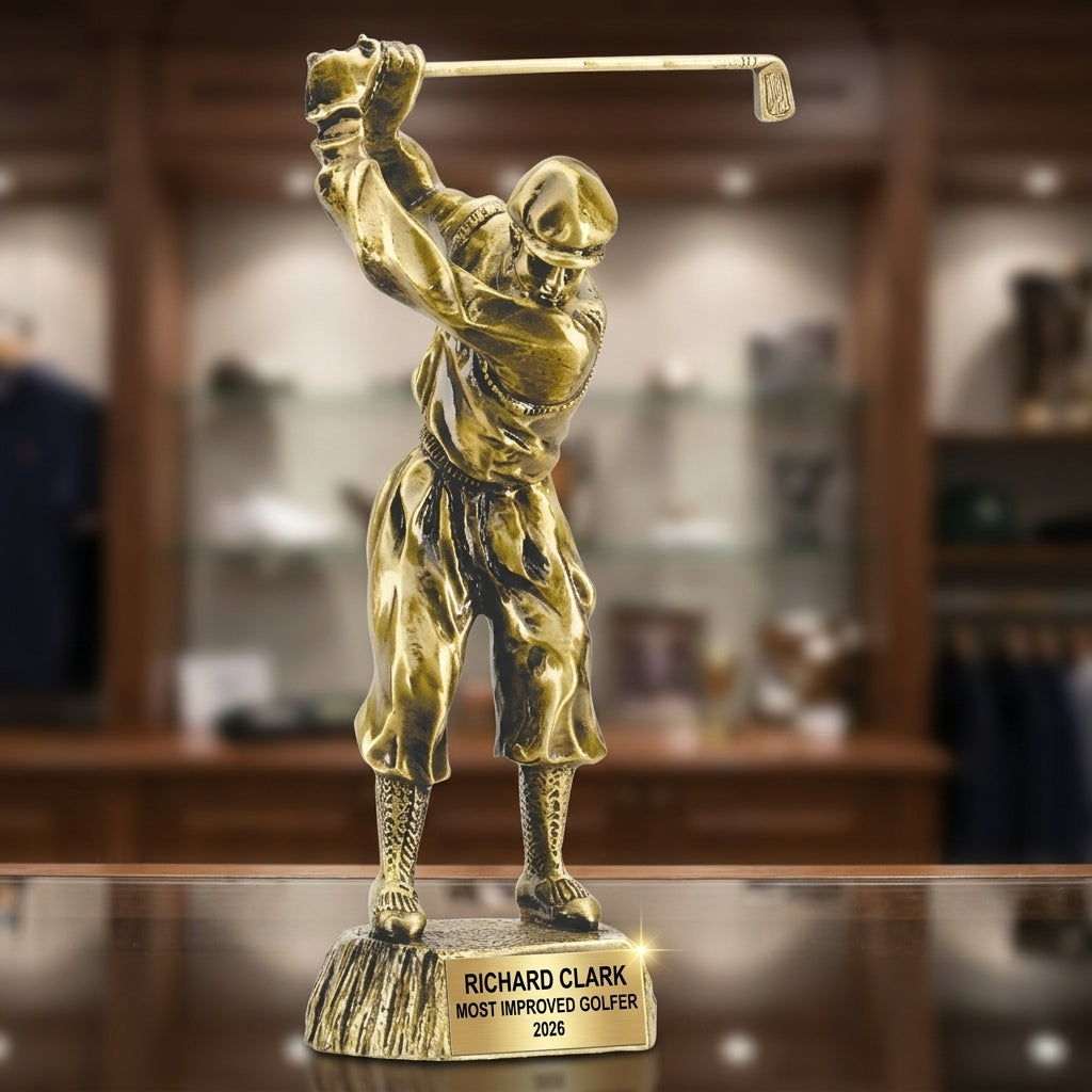 Personalized | Golf Award | Custom Engraved | Golf Trophy | Golfer Award | Engraved | Tournament | Longest Drive | Closest Pin - View 3