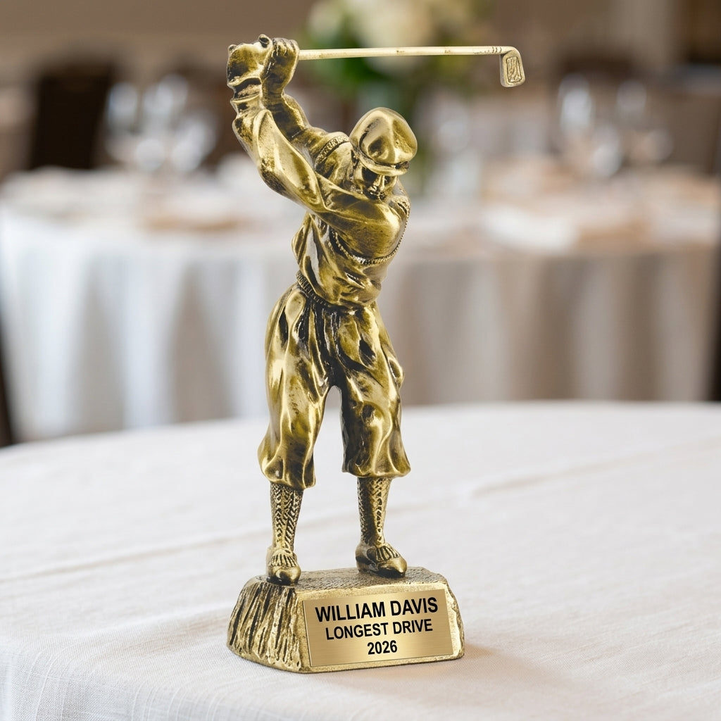Personalized | Golf Award | Custom Engraved | Golf Trophy | Golfer Award | Engraved | Tournament | Longest Drive | Closest Pin - View 5