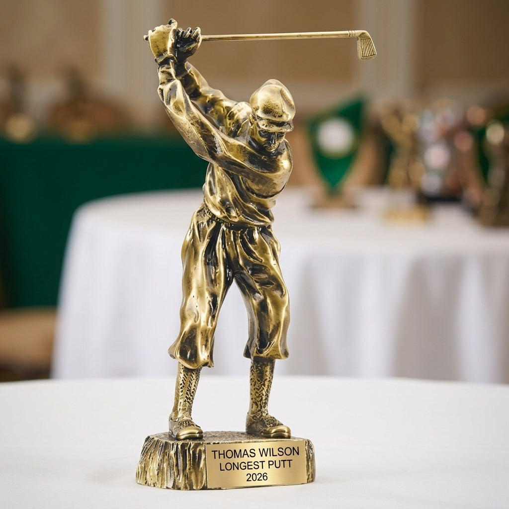 Golf Trophy Award | Personalized Golf Award | Custom Engraved Trophy | Golf Tournament Award | Champion Golfer Trophy | Golf Gift - View 5
