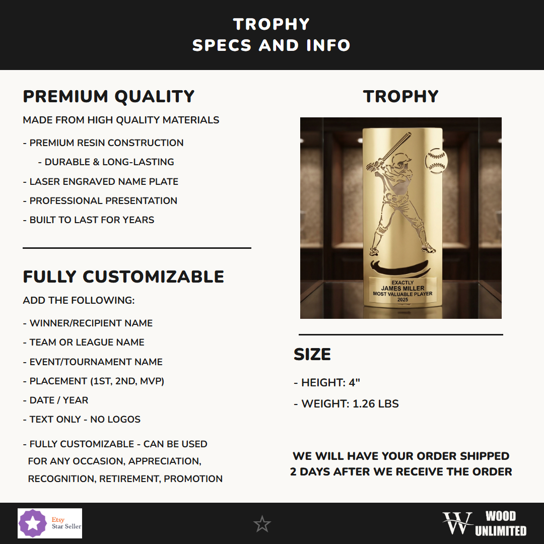 Personalized Specifications — dimensions, materials, features