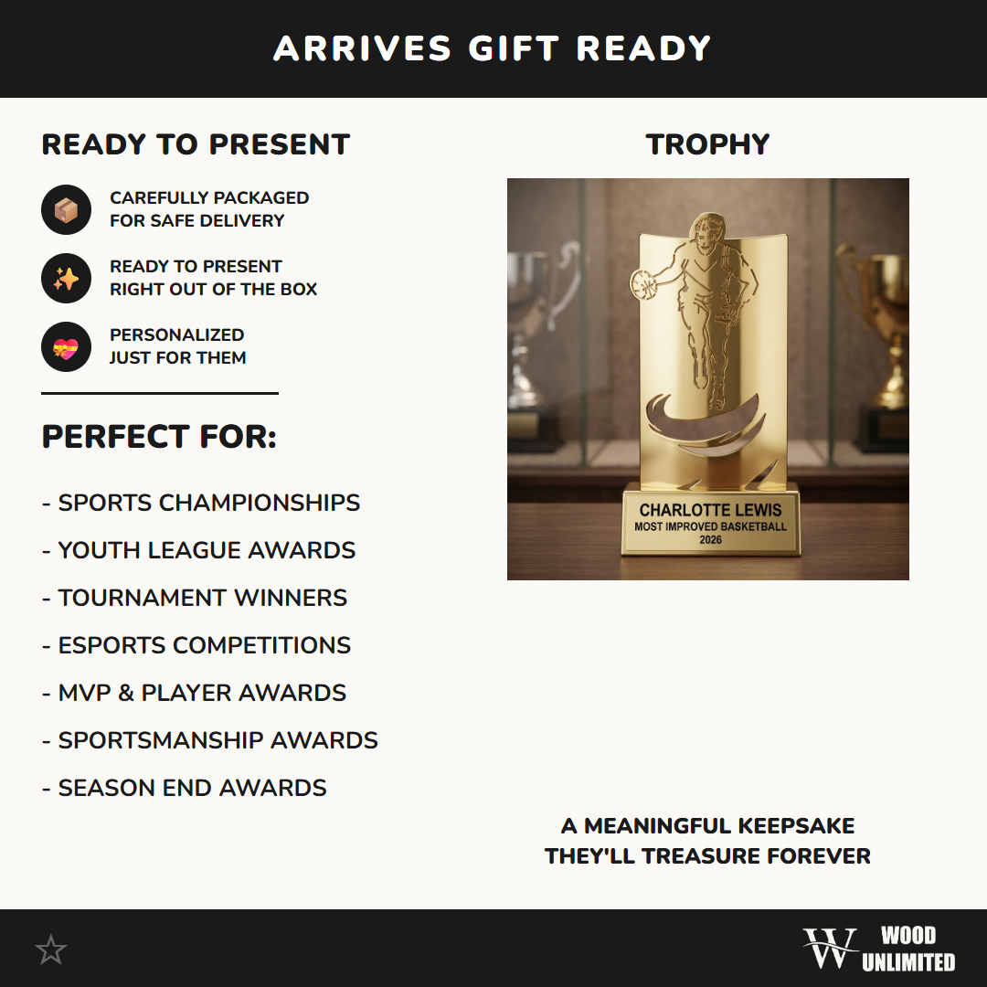 Personalized | Basketball Award | Custom Engraved | Basketball Trophy | Personalized Award | Youth Player | Coach Gift | MVP Award