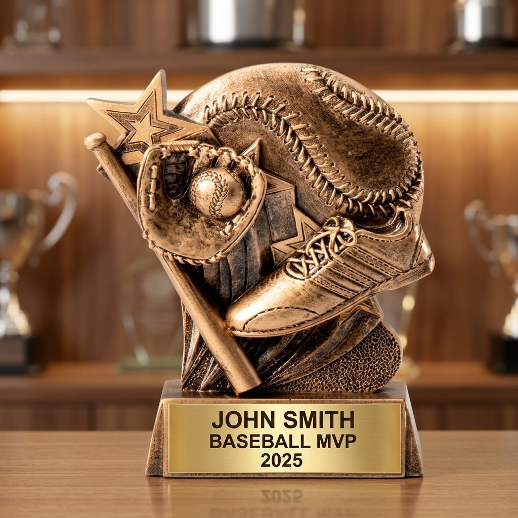 Baseball Trophy Award | Personalized | Custom Engraved | Baseball MVP Award | Team Trophy | Baseball Gift | Personalized Baseball Award - View 1