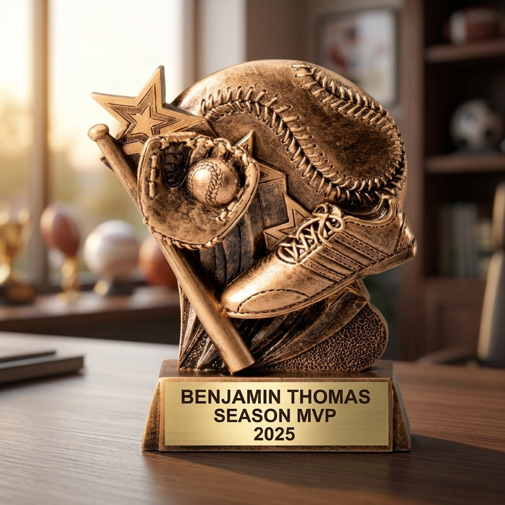 Baseball Trophy Award | Personalized | Custom Engraved | Baseball MVP Award | Team Trophy | Baseball Gift | Personalized Baseball Award - View 5