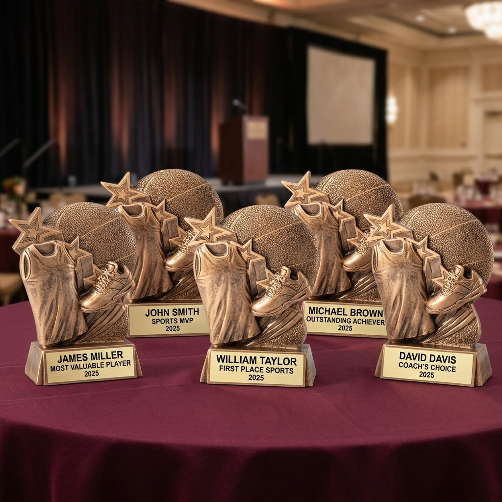 Sports Trophy Award | Personalized | Custom Engraved | Team Award | Achievement Trophy | Sports Gift | Champion Award | Custom Name Plate - View 6