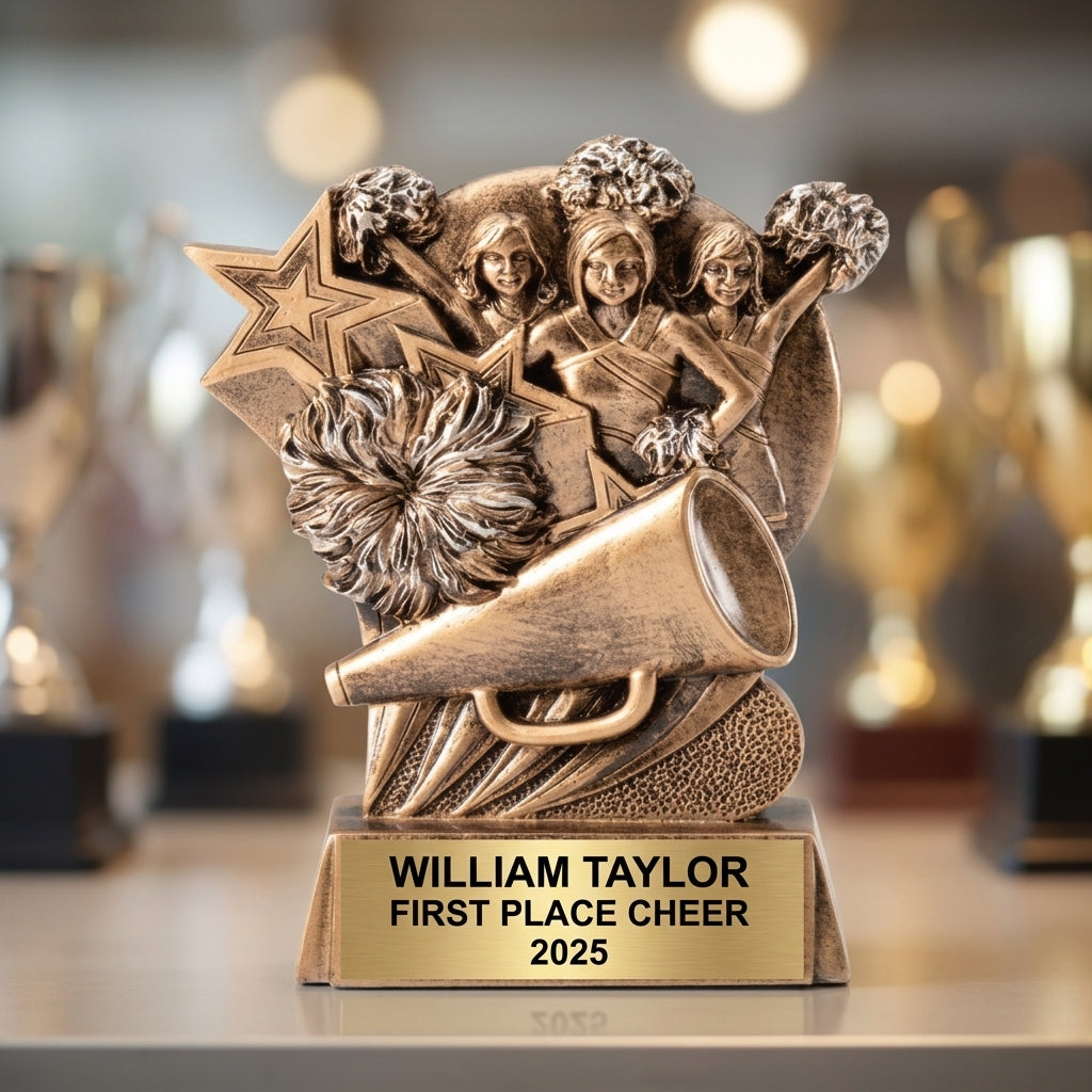 Cheer Award Trophy | Personalized | Custom Engraved | Cheerleading Gift | Team Awards | Cheer Coach Gift - View 4