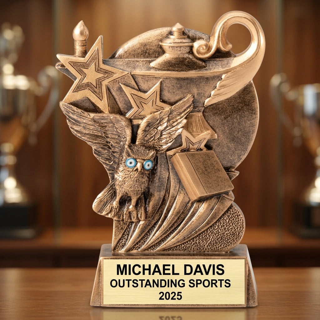 Sports Trophy Award | Personalized | Custom Engraved | Team Award | Sports Gift | End of Season | Championship | Wood Unlimited - View 1