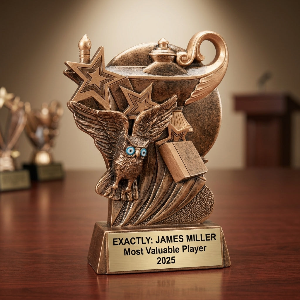 Sports Trophy Award | Personalized | Custom Engraved | Team Award | Sports Gift | End of Season | Championship | Wood Unlimited - View 2