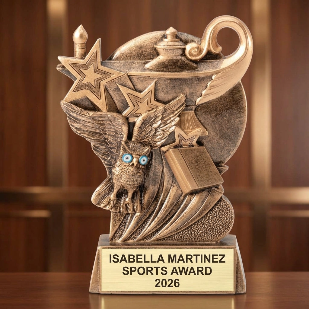 Sports Trophy Award | Personalized | Custom Engraved | Team Award | Sports Gift | End of Season | Championship | Wood Unlimited - View 3