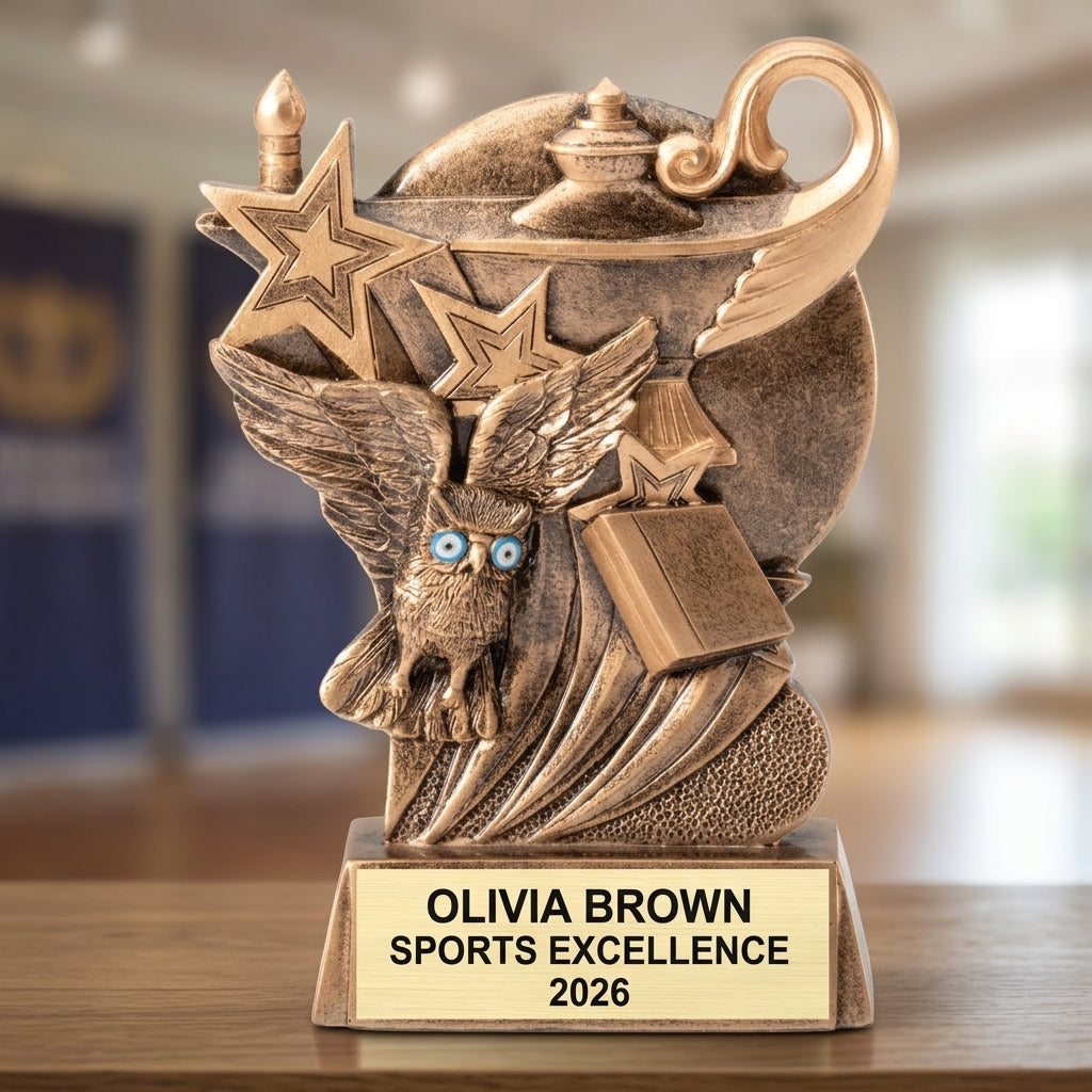 Sports Trophy Award | Personalized | Custom Engraved | Team Award | Sports Gift | End of Season | Championship | Wood Unlimited - View 4