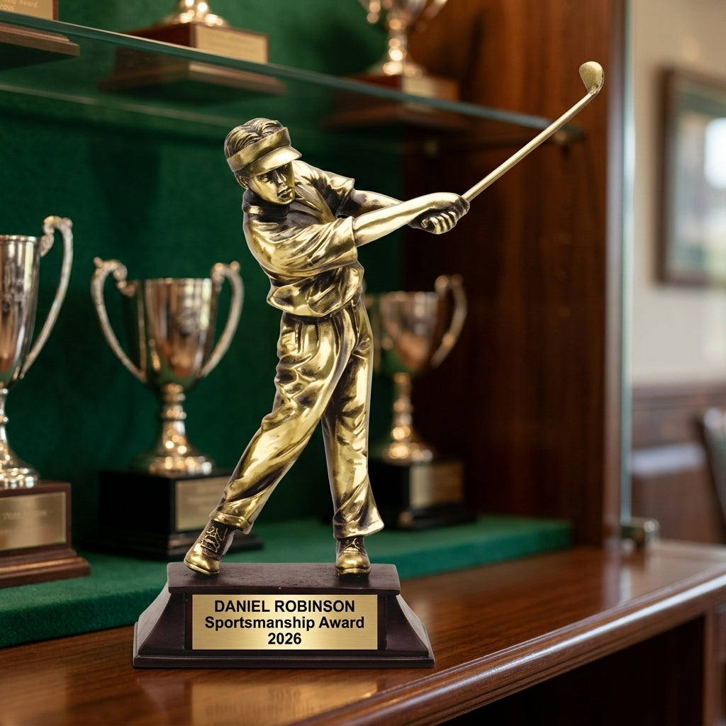 Golf Award Trophy | Personalized | Custom Engraved | Golf Tournament Trophy | Hole-in-One Award | Golf Gift | Personalized Golf Trophy - View 1