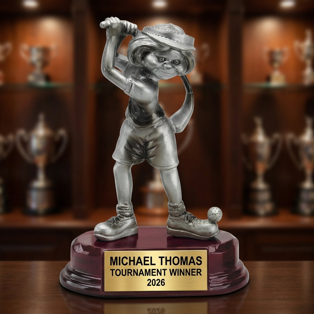 Personalized Golf Award Trophy | Custom Engraved Golfer | Golf Tournament Prize | Funny Golf Gift - View 1