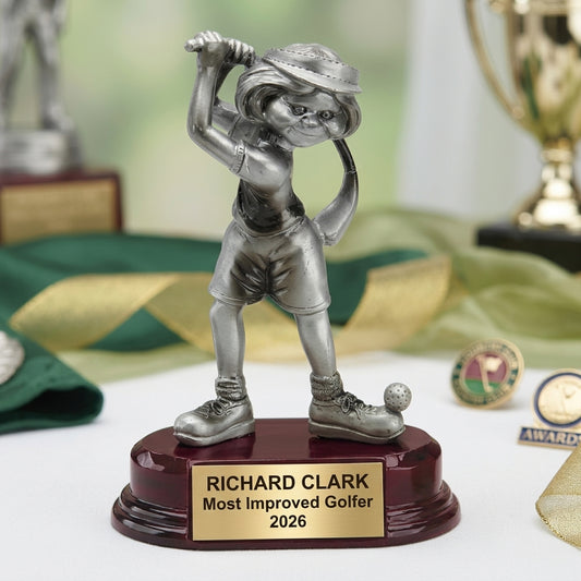 Personalized Golf Award Trophy | Custom Engraved Golfer | Golf Tournament Prize | Funny Golf Gift - View 2