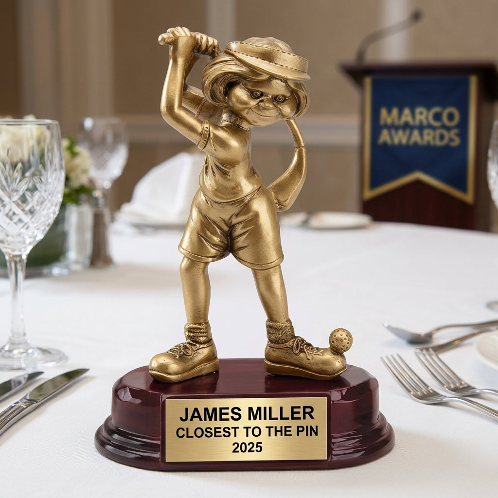 Personalized Golf Award Trophy | Custom Engraved Golfer | Golf Tournament Prize | Funny Golf Gift - View 5