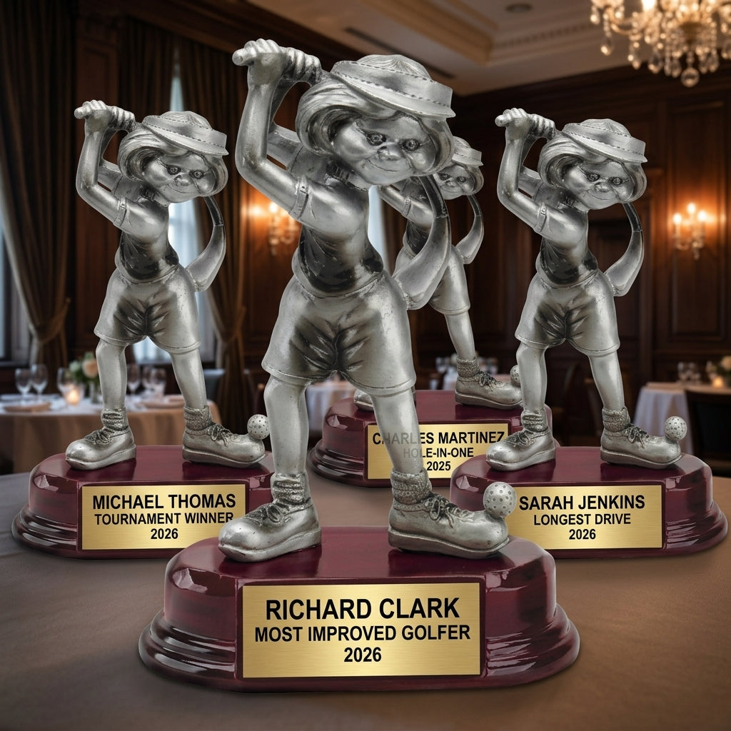 Personalized Golf Award Trophy | Custom Engraved Golfer | Golf Tournament Prize | Funny Golf Gift - View 6