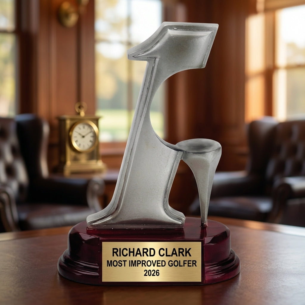 Golf Award Trophy | Personalized Hole In One | Custom Engraved | Golf Tournament Champion | Gift for Golfer - View 4