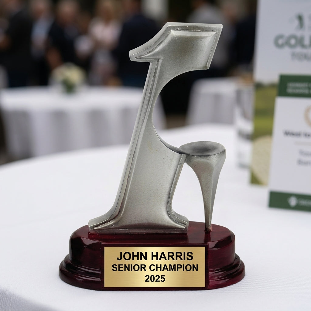 Golf Award Trophy | Personalized Hole In One | Custom Engraved | Golf Tournament Champion | Gift for Golfer - View 5