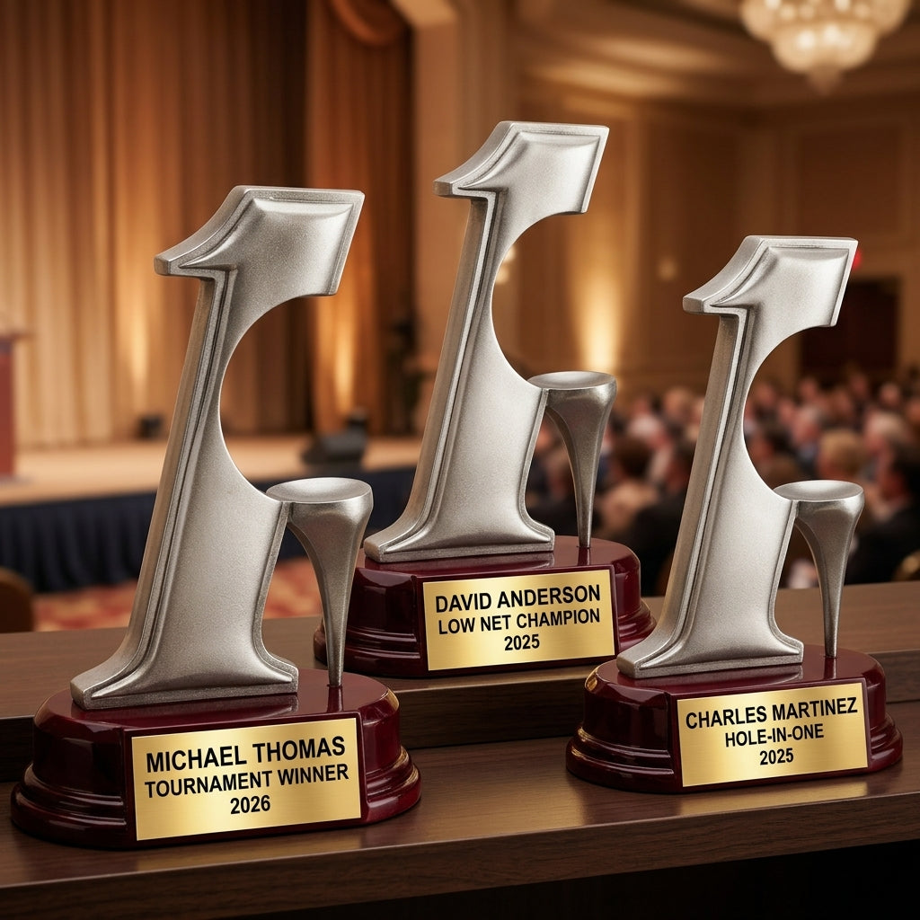 Golf Award Trophy | Personalized Hole In One | Custom Engraved | Golf Tournament Champion | Gift for Golfer - View 6