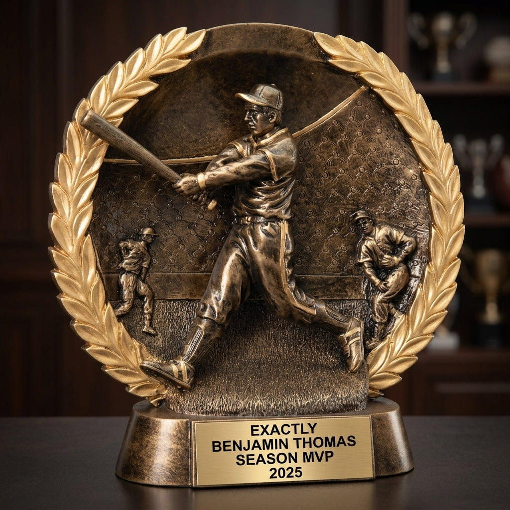 Baseball Award Trophy | Personalized Baseball Gift | Custom Engraved Baseball | MVP Award | Baseball Team Trophy | Baseball Gifts - View 3