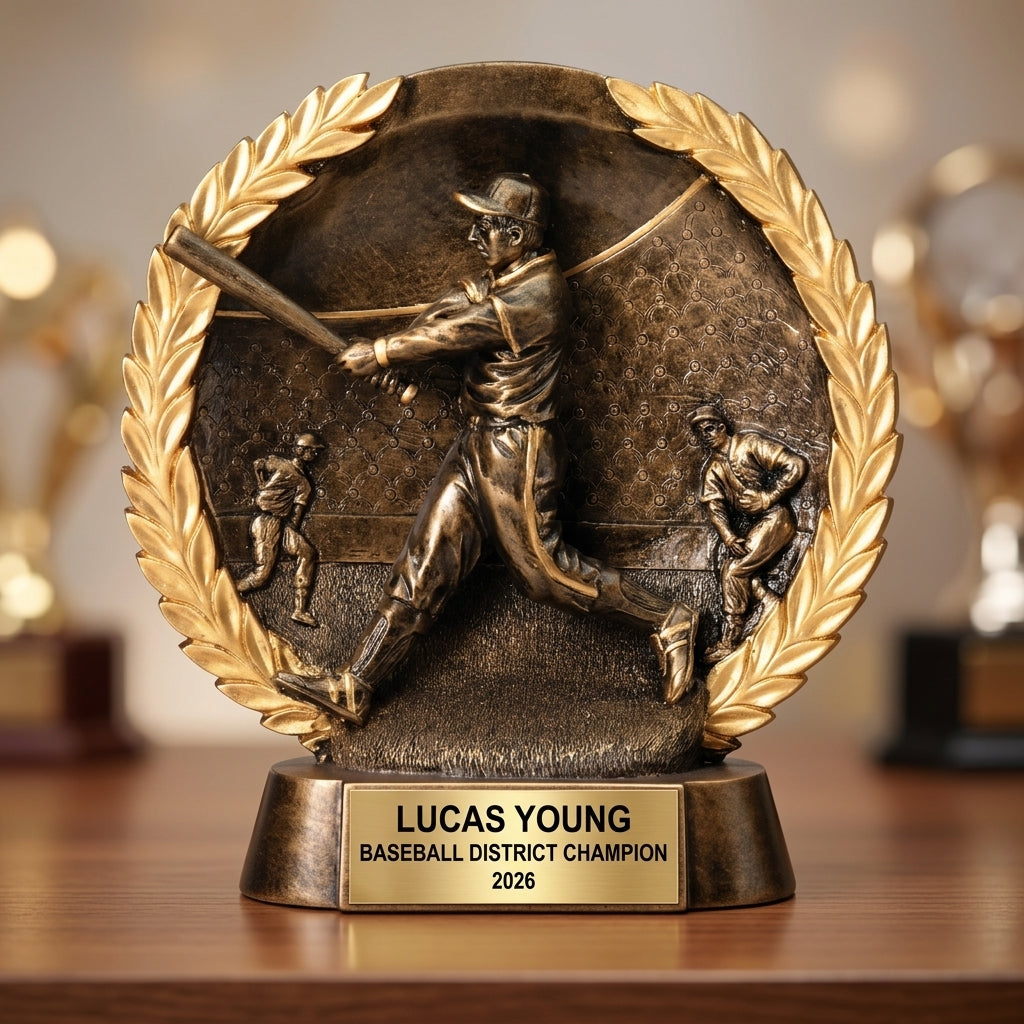 Baseball Award Trophy | Personalized Baseball Gift | Custom Engraved Baseball | MVP Award | Baseball Team Trophy | Baseball Gifts - View 4